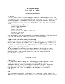 Cheat Sheet for Style Guide