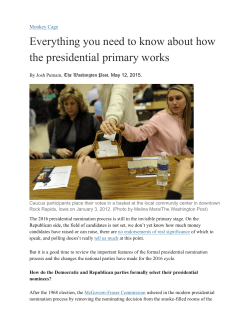 Everything you need to know about how the presidential primary works