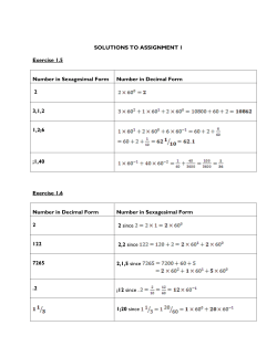 SOLUTIONS TO ASSIGNMENT 1 Exercise 1.5 Number in