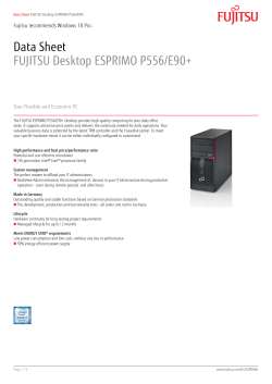 Data Sheet FUJITSU Desktop ESPRIMO P556/E90+