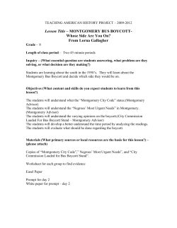 Montgomery Bus Boycott - Teaching American History
