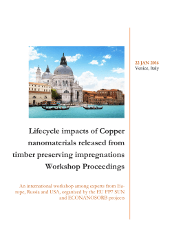 Lifecycle impacts of Copper nanomaterials released