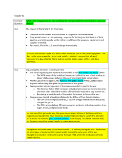 Chapter 35 Essential Question What kinds of