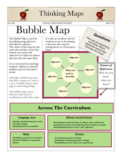 Bubble Map Newsletter Issue II - Central Union School District