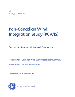 Assumptions and Scenarios - Canadian Wind Energy Association