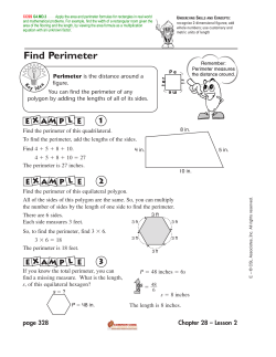 Find Perimeter - MathCoach Interactive