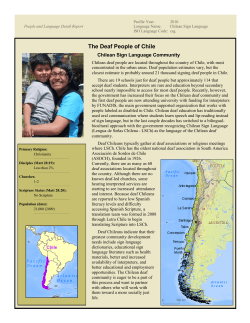 The Deaf People of Chile