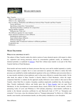 Mass Transfer