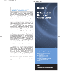 Chapter 26 Entrepreneurial Finance and Venture Capital