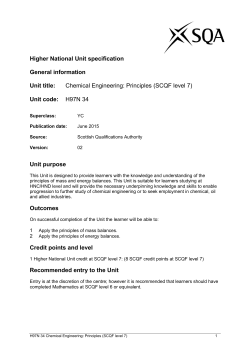 national unit specification: general information