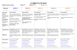 SS Curriculum Map - Upi Elementary School