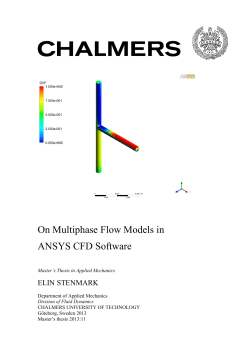 On Multiphase Flow Models in ANSYS CFD Software