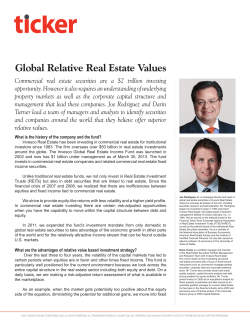 Global Relative Real Estate Values