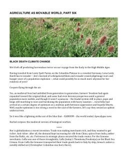 agriculture as movable world, part six