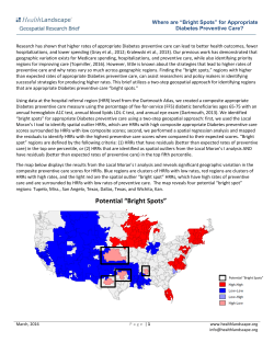 Bright Spots - Health Landscape