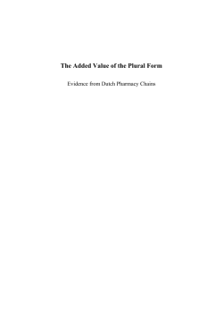 The Added Value of the Plural Form