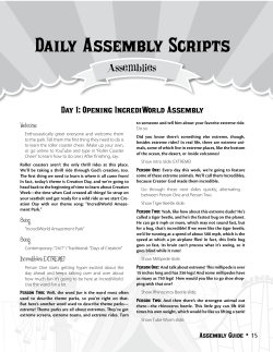Daily Assembly Scripts
