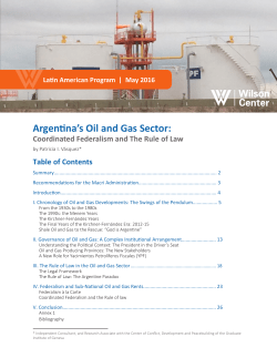 Argentina`s Oil and Gas Sector