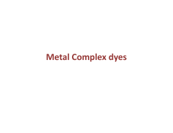 Metal Complex dyes