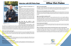 Officer Chris Patton - UCI Police Department