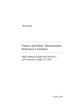 Members of Parliament (Staff)