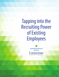 Tapping into the Recruiting Power of Existing Employees