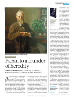 Paean to a founder of heredity