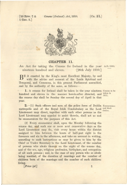 Census (Ireland) Act, 1910