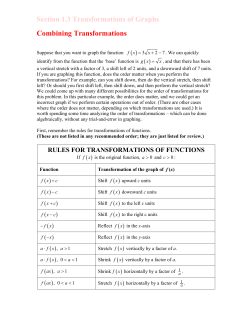 Math 1330 - Combining Transformations