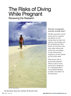 The Risks of Diving While Pregnant