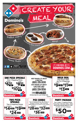 Create Your Meal Special