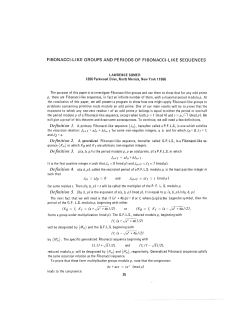 FIBONACCI-LIKE GROUPS AND PERIODS OF FIBONACCI