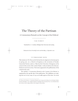 The Theory of the Partisan