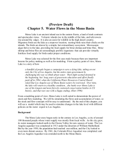 Chapter 4. Water Flows in the Mono Basin