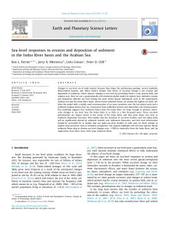 Sea-level responses to erosion and deposition of sediment in the