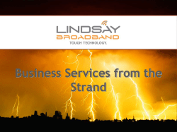 Business Services from the Strand