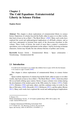 The Cold Equations: Extraterrestrial Liberty in Science Fiction