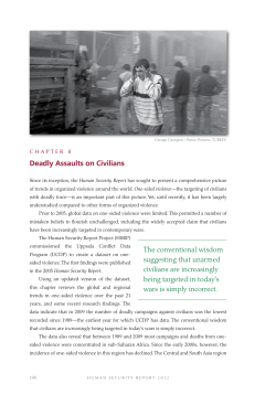 Deadly Assaults on Civilians - Human Security Report Project