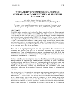 2011: Wettability of Common Rock-Forming Minerals in a Co2