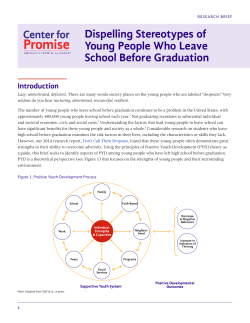 Dispelling Stereotypes of Young People Who Leave School Before