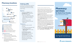 Pharmacy services for Santa Cruz County