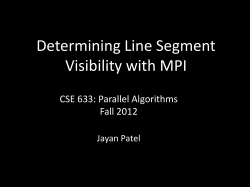 Determining Line Segment Visibility with MPI