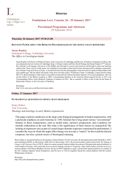 Historiae Fondazione Levi, Venezia, 26