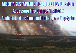 development of the Alberta fire danger/weather network