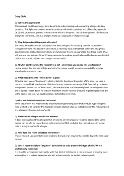 Daisy Q+A - AgResearch