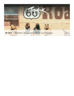 29 DAY | Northern Playground (finish Los Angeles)