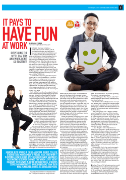 IT PAYS TO AT WORK - Leaderonomics.com