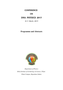 DNA PHYSICS 2017