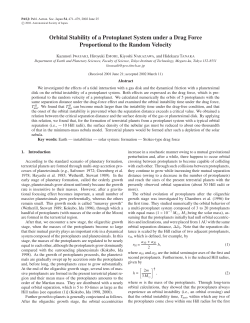 Orbital Stability of a Protoplanet System under a Drag Force