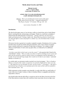 For a hypothetical ocean uniformly covering the whole Earth, the